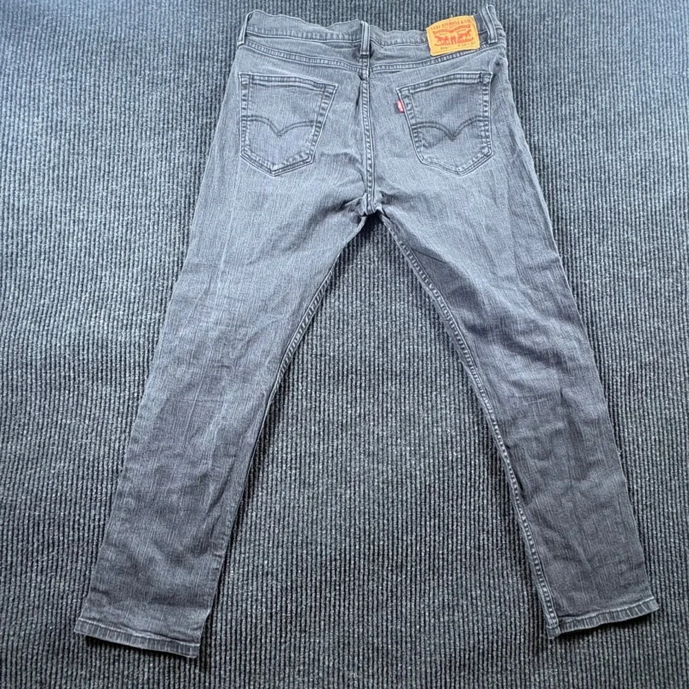 Levi Jeans Mens 34x30 Black 508 Regular Taper Faded Denim Pants